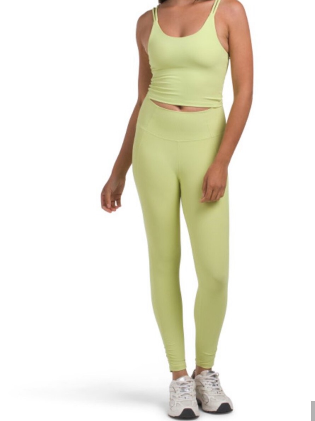 Nwt Wilo The Label Tank Top And Leggings Set Limegreen Size Small